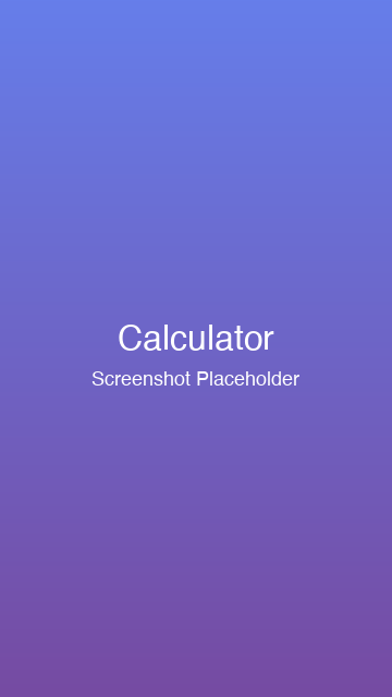 Главный экран калькулятора