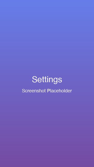 Экран настроек